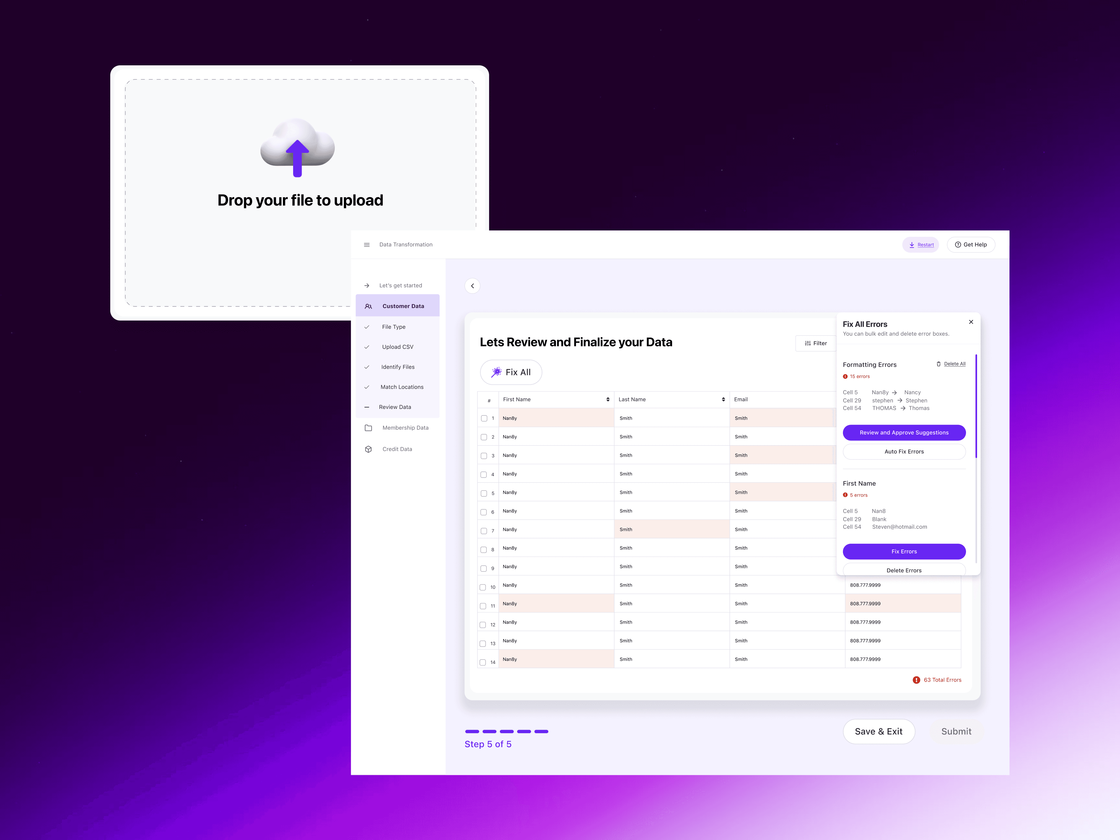 CSV Migration visual
